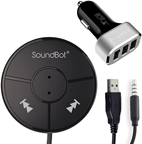 SoundBot SB360 Bluetooth Автомобил Комплет Безжични Безжични Разговори &засилувач; Музика Стриминг Dongle w/ 10W Двојна Порта 2.1