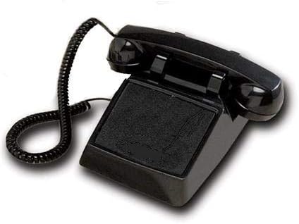 Црна црна боја без телефонски телефон- само за дојдовни повици- Телефон за работна површина со оригинален стил