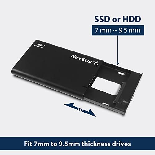 NexStar 6G, 2.5 SATA III ДО USB 3.2 Gen1 Надворешен SSD/HDD Комплет, ID: Црна