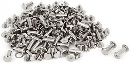 Аексит M5x14mm Кожа за напојување со алатки за прицврстување на делови и додатоци занаетчиски метални нокти навртки Чикаго завртки за врзување на ноктите за замена на
