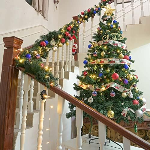 Даском 4 метри вештачка новогодишна елка и Божиќна декорација на новогодишна елка од 5 метри
