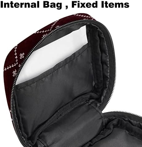 Темна шема санитарна торба за складирање на салфетка, менструална подлога торба гаќички, држач за тампон женски производ со патент за