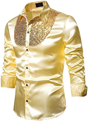 Маица џеб машко цврсто копче тенок фит-вртежен јака со долга ракав со долга кошула на блуза, атлетска кошула