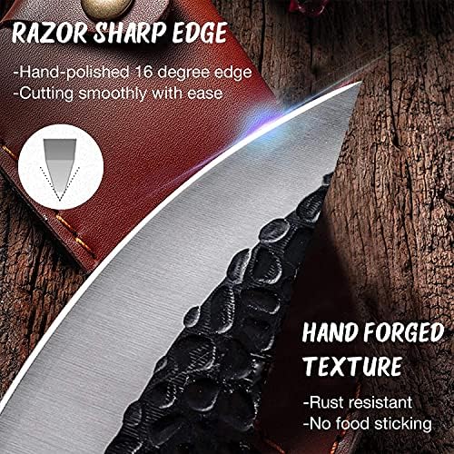 Нож за Коскирање хуск За Пакет За Сечење Месо Со Преносни Кујнски Ножеви За Стек И Овошје