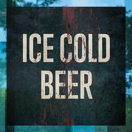 CGSignLab | Мраз Ладно Пиво-Дух На Возраст Од' Рѓа Прозорец Прицврстување | 12 x12