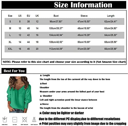 Womenенски преголеми џемпери Зимски V-врат со долги ракави со цврста боја, плетен пулвер, врвни врвови на пулвер, пролет 2022 година