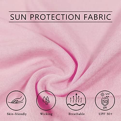 Женски кошули за заштита на сонцето UPF 50+ долги ракави SPF UV Брза сува лесна маица на отворено