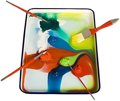 Палета на креативни марка за месар - палета со тројно обложена емајл за сликање, теорија на бои, мешање и многу повеќе! - 7,5 x 11