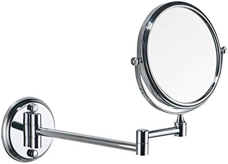 Шминка Vanity Mirror, 3x зголемување огледало за убавина, двострано козметичко огледало монтирано од wallид 360 ° вртење на огледало