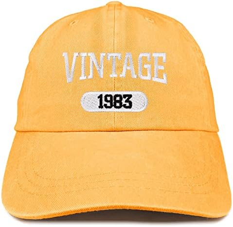 Трендовски продавница за облека Гроздобер 1983 година извезена 40 -ти роденден мека круна измиена памучна капа