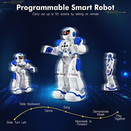 Зосам - робот за далечински управувач за деца, интелигентен програмабилен робот со инфрацрвени контролори играчки, пеење, танцување,