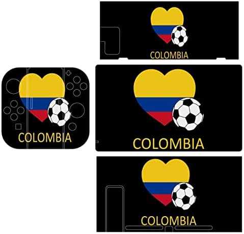 Loveубов Колумбија Фудбалски прекинувач налепница за кожа целосна обвивка за заштитени налепници за заштитени филмови