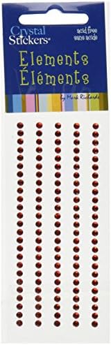 Марк Ричардс Елементи Кристални налепници 1663 Само-лепетење 120-парчиња тркалезни ленти со кристали налепници, 3мм, кралско сино