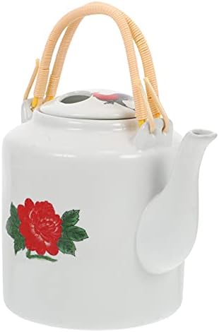 Хемотон гроздобер чај постави гроздобер керамички чајник чајдер котел кинески стил чајник со рачка старомодна ладна вода чајник чајник -