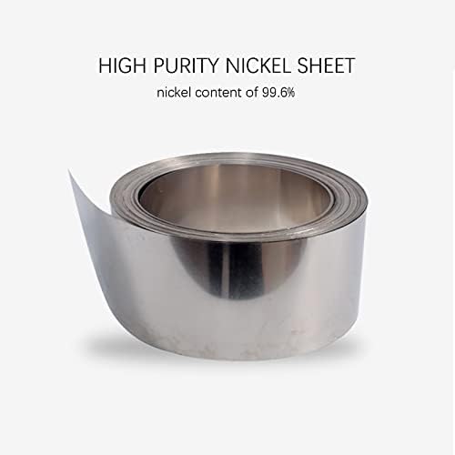 Десет висока чиста никел лента 1000мм x 200mm x 0,2 mm чист никел лист никел аноден лист, 99,6% висока чиста никел плоча за научни