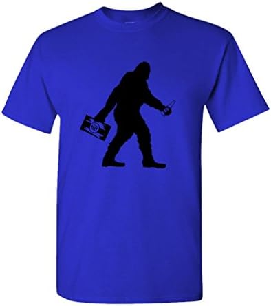 Sasquatch Bigfoot со пиво Смешна забава - маичка за машка памучна