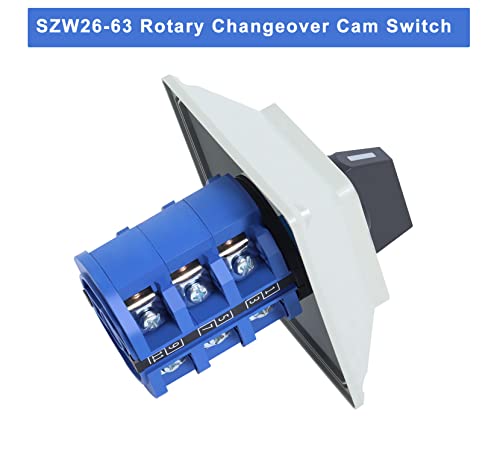 SZW26-63 Rotary Change Comment Cam Switch, D303.3BF 3 Позиција 3 Фаза 660V 63A Универзален ротирачки прекинувач за селектор со мастер прекинувач