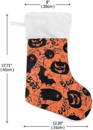 Алаза Божиќни чорапи за Ноќта на вештерките класични персонализирани големи декорации за порибување за семејни сезонски празници