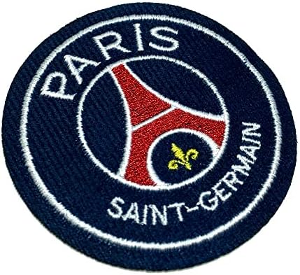 TIFR007T Париз Сен Germермен ПСG Шилд Фудбал Фудбал везена лепенка од железо или шиење големина 3,15 × 3,15 во