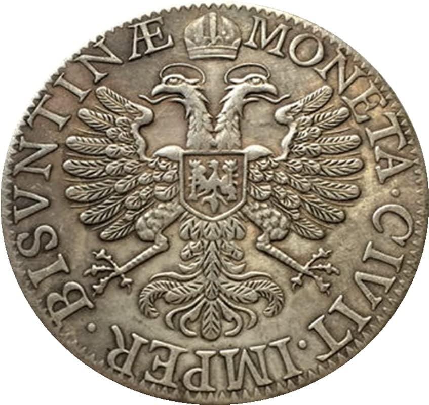 1664 германски монети бакарни сребрени антички монети монети колекција за ракотворби што може да се разнесени