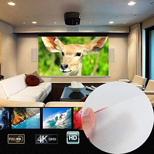 N/A мини проекција завеса 16: 9 Проекторско екран со влакна платно за филмски филм за домашно кино театар