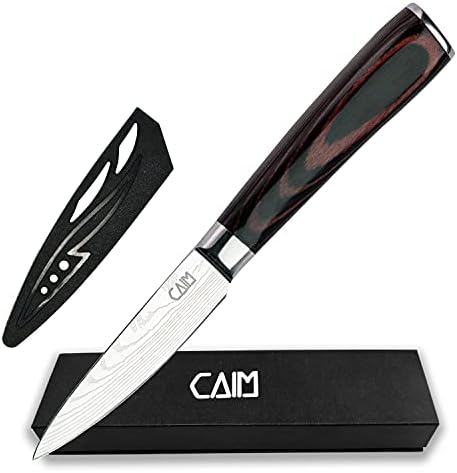 Каим Паринг Нож 3.5 Инчен Јаглерод Нерѓосувачки Челик Остар кујна нож За Дома Касапи &засилувач; Професионални Сечење Сечкање Пилинг
