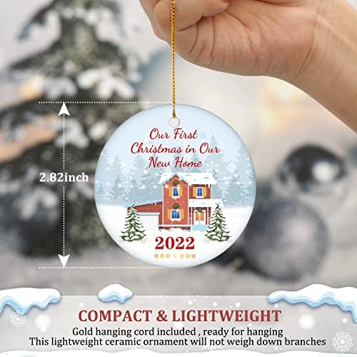 2022 Божиќни украси, украси за новогодишни елки, црвени божиќни украси, Среќен Божиќ на отворено затворено украси за Божиќ.