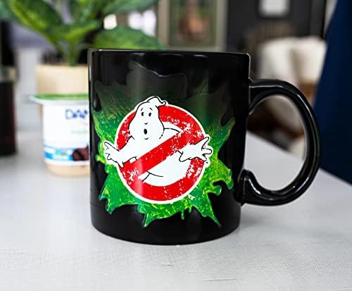 Само фанки Ghostbusters Logo Ectoplasm Ceramic Cright Cright Cright Cright | Додадете топлина за да го откриете Shost Slime | Официјални