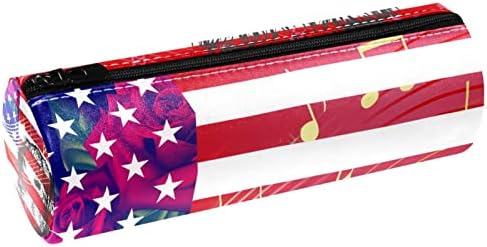 Случај со моливи на геерот, торбичка за моливи, кутија со моливи, кутија за естетски молив, куче на американско знаме