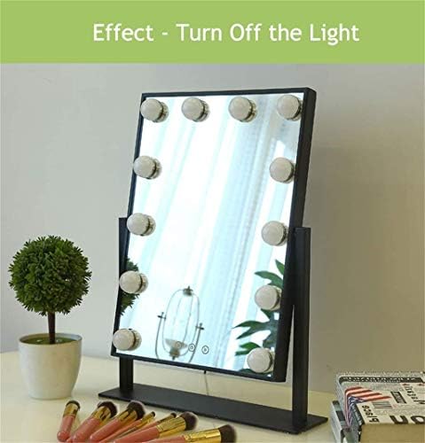 Vanит Vanity Mirror со LED светла комплет за облекување табела во холивудски стил на шминка со затемнети светилки суета огледала