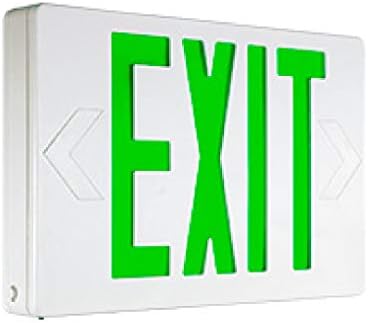 Luxguild Затворен Термопластични LED Излез Знак Серија: EETP Со Зелена Буква Боја И Бело Домување Боја