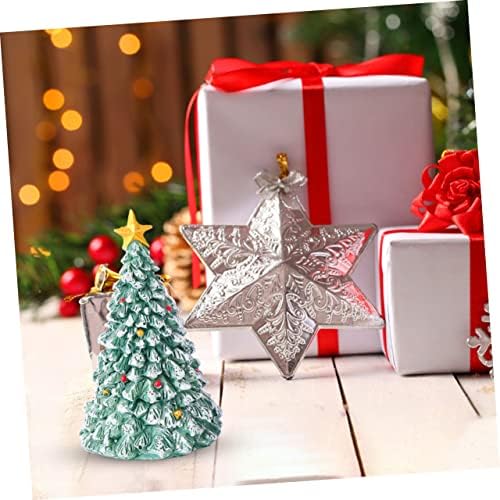 Викаски 2 парчиња украси за новогодишна елка Пара Меса де новогодишна играчка играчка Божиќна торта фигури почувствувајќи Xmas дрво комплет Божиќ