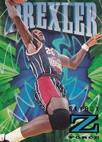 1996-97 Skybox Z-Force Series 1 Кошарка 33 Clyde Drexler Houston Rockets Официјална картичка за тргување во НБА