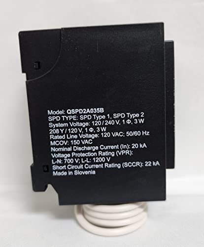 QSPD2A035B Siemens уред за заштита на низок напон. Приклучок-на SPD модул за центар за оптоварување со 2-пол Q рамка Главни прекинувачи