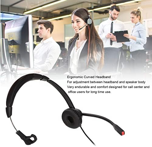Слушалница за центар за повици на монарал за монари, удобност со HD, носејќи ја волуменската не -слушалки од 3,5 мм за канцеларија