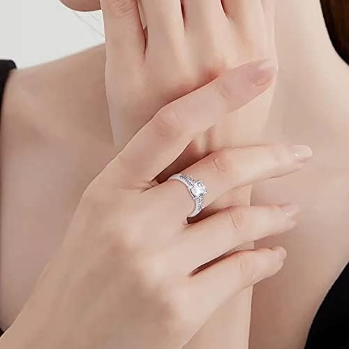 2023 Нов микро сет циркон прстен за жени моден накит Популарни додатоци за сет на женски бисер прстен