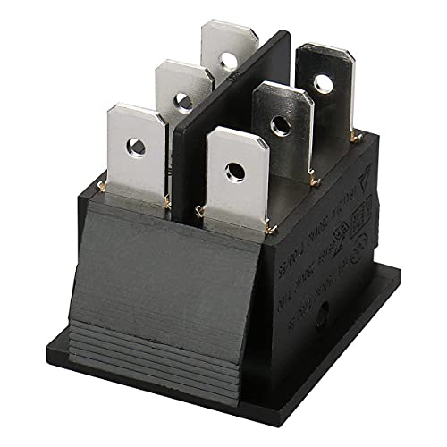 Baomain Boat Rocker Switch RK1-01 DPDT On-Off-On 16A 250VAC 6 пинови VDE TüV наведен пакет од 5