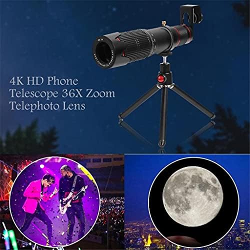 SDFGH Universal 4K 36X Оптичко зумирање камера леќи Телефото леќи Мобилен телескоп Телефон за мобилен телефон за паметни телефони