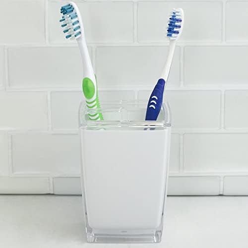 Домашни основи на пластична пластична четка за четкички за заби за бањи, бело