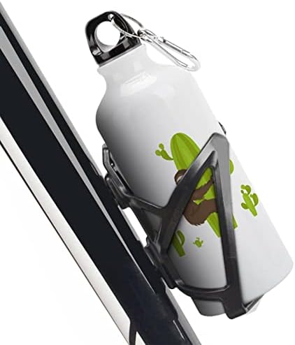 Кактус мрзливи спортови шишиња со вода вакуум изолирани алуминиум еднократно со капаци за кригла за кампување за велосипеди велосипеди