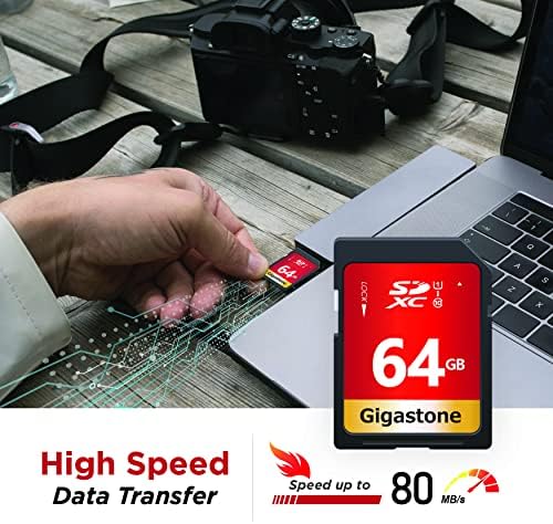 Gigastone GS-SDXC80U1-64GB-R Премиер Серија SDXC Картичка