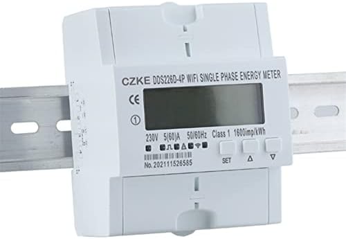 BKUANE ЕДИНЕТНА ФАЗА 220V 50/60Hz 65A DIN Rail WiFi Smart Energy Meter Timer Monitor KWH METER WATTMETER