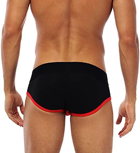 Секси торбичка за долна облека за машко памучно бикини брифинзи се протегаат на низок пораст под гаќички пливање под патеки за пливање