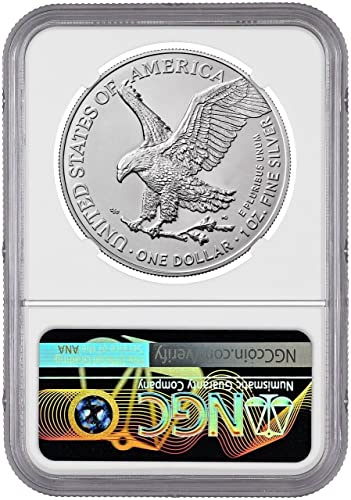2023 P American Eagle 1 Oz Silver Coin NGC X MS10 $ 1 NGC MINT State