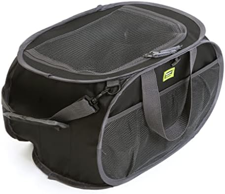 Паметен дизајн се појавува компактен торба за организатор на тота со лента за рамо и лесен за носење рачки - материјал за преклопување со тешки