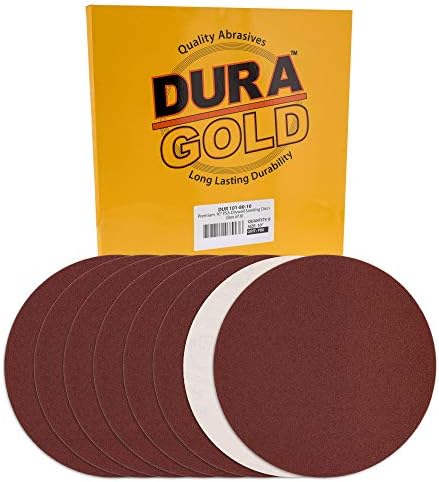 Dura -Gold Premium 10 Дискови за пескарење - 80 решетки - дискови со шкурка со PSA самолеплива леплива лепливост, брзо сечење абразивен