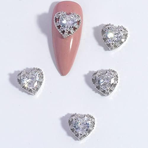 Love Heart Bear Bowknot Nail Charms Rhinestone Nail Art Decoration Circon Nail Art Decoration Nail Grincents Manicure Charms