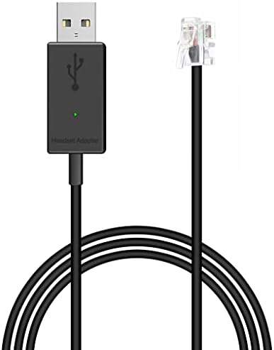 VoiceJoy U10 RJ9 до USB кабел за Jabra Pro900, Pro920, Pro925, Pro930, Pro935
