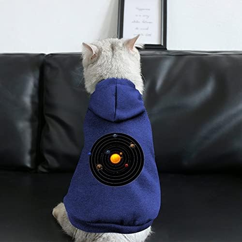 Планети на соларен систем едно парче костум за кучиња миленичиња облека со додатоци за миленичиња за кученце и мачка XL