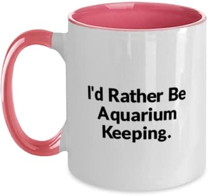 Аквариум чувајќи подароци за мажи жени, повеќе би сакал да бидам аквариум, епски аквариум чувајќи два тона 11oz кригла, чаша од